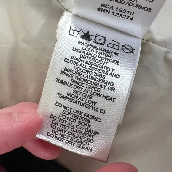 Lole Down Feather Puffer Jacket Winter Coat Long Hooded Snow Warm Pockets Hood - Picture 5 of 11